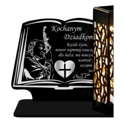 Znicz Solarny Statuetka na Grób Cmentarz Wszystkich Świętych Serce - 2