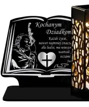 Znicz Solarny Statuetka na Grób Cmentarz Wszystkich Świętych Serce - 2