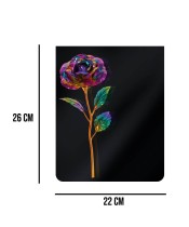Statuetka Premium Z Różą Multikolor 26 cm| Plexido.pl