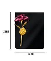 Statuetka Premium Z Różową Różą 26 cm | Plexido.pl