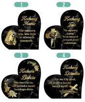 Duży Znicz Premium XL Marmurowy Na Grób Z Lampką Solarną | Plexido.pl