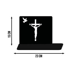 Ewige Kerze LED-Statuette für das Grab von Allerheiligen Friedhof Jesus | Plexido.pl
