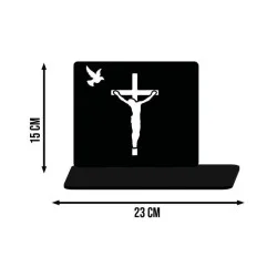 Ewige Kerze LED-Statuette für das Grab von Allerheiligen Friedhof Jesus | Plexido.pl