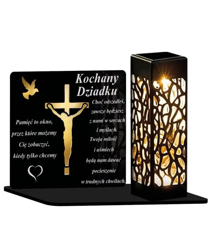 Eternal Candle Led Statuette for the Grave of All Saints Cemetery Jesus | Plexido.pl