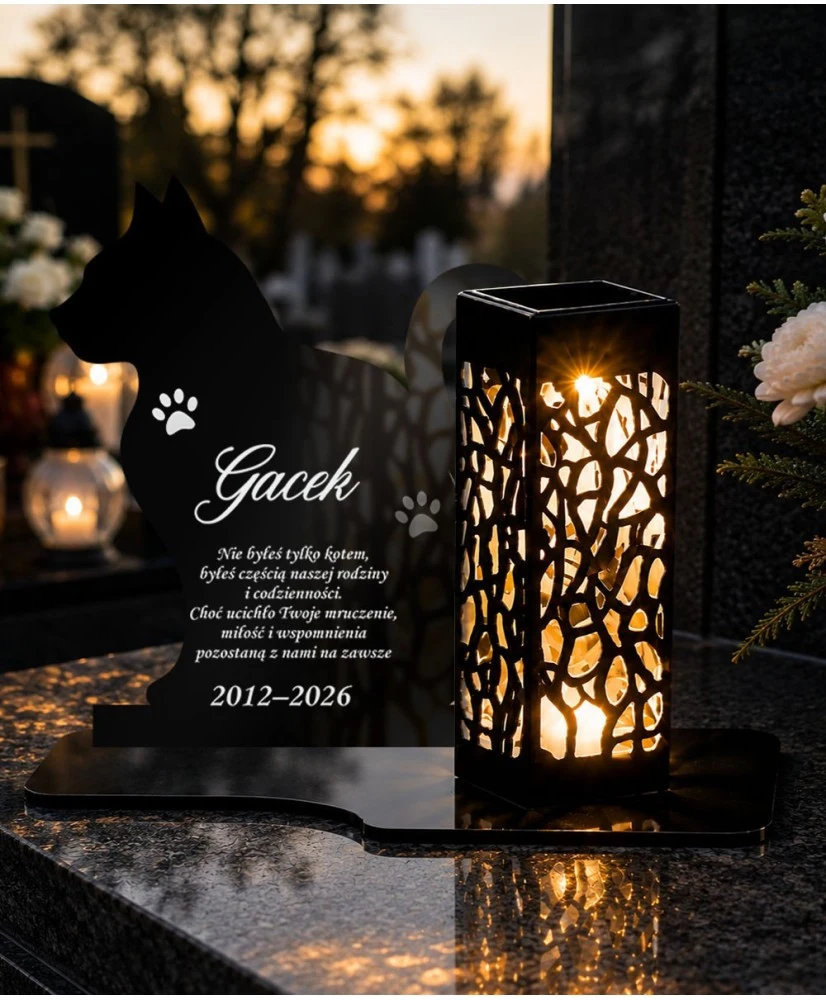 Lampion dla ukochanego kota Kocie wspomnienie — wzór i szczegóły