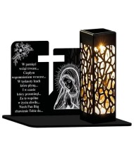 Znicz Solarny Led Statuetka na Grób Cmentarz Wszystkich Świętych - 3