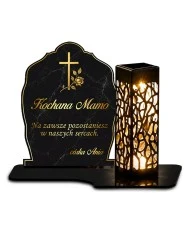 Znicz z marmurowym wzorem Marmurowe wspomnienie — wzór i szczegóły