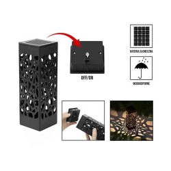 Znicz Solarny Led Statuetka na Grób Cmentarz Wszystkich Świętych Serca - 5