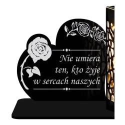 Znicz Solarny Led na Grób Cmentarz Wszystkich Świętych Serce Wzory | Plexido.pl