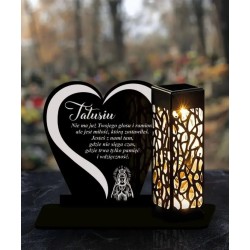 Znicz Solarny Led Statuetka na Grób Cmentarz Wszystkich Świętych - 3