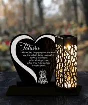 Znicz Solarny Led Statuetka na Grób Cmentarz Wszystkich Świętych - 3
