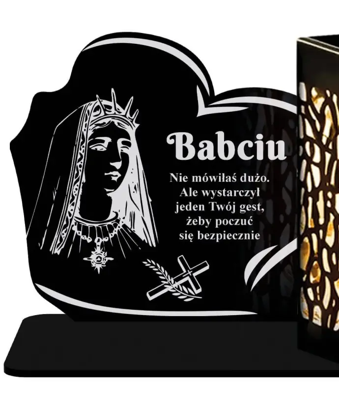 Duży Znicz Statuetka Led na Grób Cmentarz Wszystkich Świętych Wzory - 8