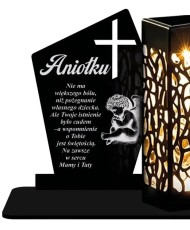 Znicz Statuetka Led na Grób Cmentarz Wszystkich Świętych Nagrobek Wzory - 7