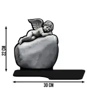 Large Solar Candle XL Premium Angel for the Cemetery | Plexido.pl