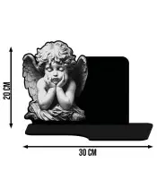 Large Solar Candle XL Premium Angel for the Cemetery | Plexido.pl