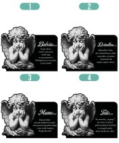 Large Solar Candle XL Premium Angel for the Cemetery | Plexido.pl
