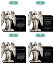 Duży Znicz Solarny XL Premium Anioł W Modlitwie Na Cmentarz| Plexido.pl