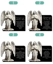 Large Solar Candle XL Premium Angel in Prayer for the Cemetery | Plexido.pl