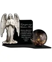 Large Solar Candle XL Premium Angel in Prayer for the Cemetery | Plexido.pl