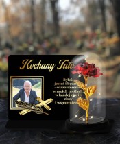 Large Premium Candle XL with Photo and Eternal Rose | Plexido.pl