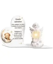 Duży Znicz Premium XL Dla Dzieci Aniołek LED  | Plexido.pl