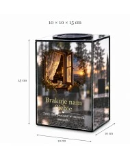 Znicz lustrzany solarny LED – Światło w oknie - widok 6