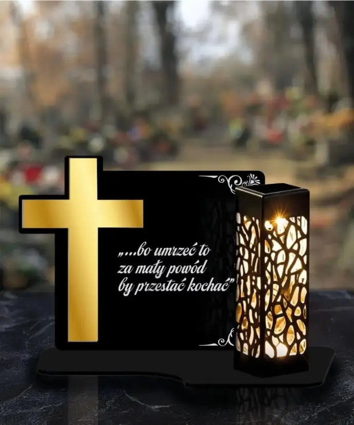 Eternal Candle Solar Led Cross for the Tomb of All Saints | Plexido.pl