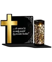Eternal Candle Solar Led Cross for the Tomb of All Saints | Plexido.pl