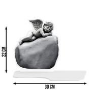 Wieczny Znicz Premium XL Anioł LED Na Cmentarz Grób