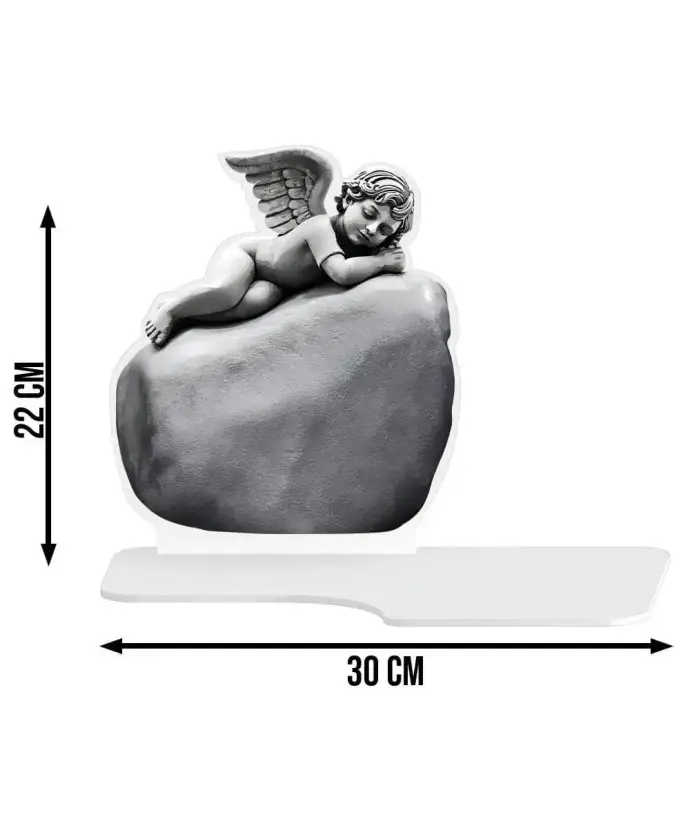 Wieczny Znicz Premium XL Anioł LED Na Cmentarz Grób
