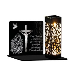Znicz Solarny Led Statuetka na Grób Cmentarz Wszystkich Świętych - 3