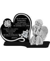 Znicz Premium Statuetka Led Figurka Anioł Gipsowy Na Cmentarz Grób