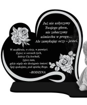 Znicz Premium Statuetka Led Figurka Anioł Gipsowy Na Cmentarz Grób