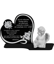 Znicz Premium Statuetka Led Figurka Anioł Gipsowy Na Grób Cmentarz