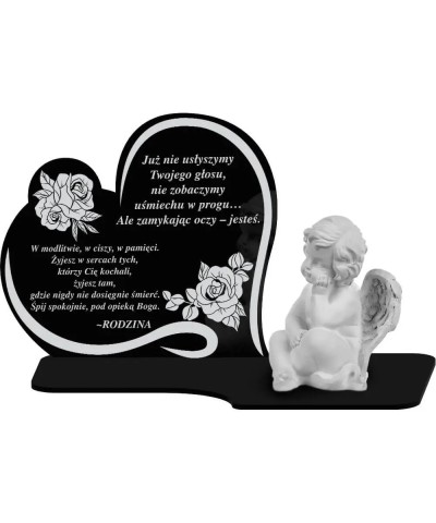 Znicz Premium Statuetka Led Figurka Anioł Gipsowy Na Grób Cmentarz