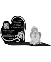 Znicz Premium Statuetka Led Figurka Anioł Gipsowy Na Grób Cmentarz
