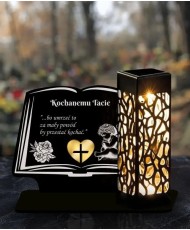 Solar Candle Led Statuette for the Grave All Saints Cemetery Book Patterns | Plexido.pl