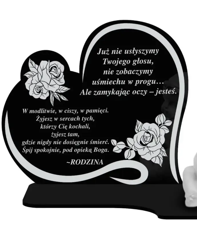 Znicz Premium Statuetka Led Figurka Anioł Gipsowy Na Grób Cmentarz