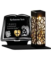 Solar Candle Led Statuette for the Grave All Saints Cemetery Book Patterns | Plexido.pl