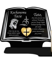 Znicz Premium Statuetka Księga Świeca LED Na Cmentarz
